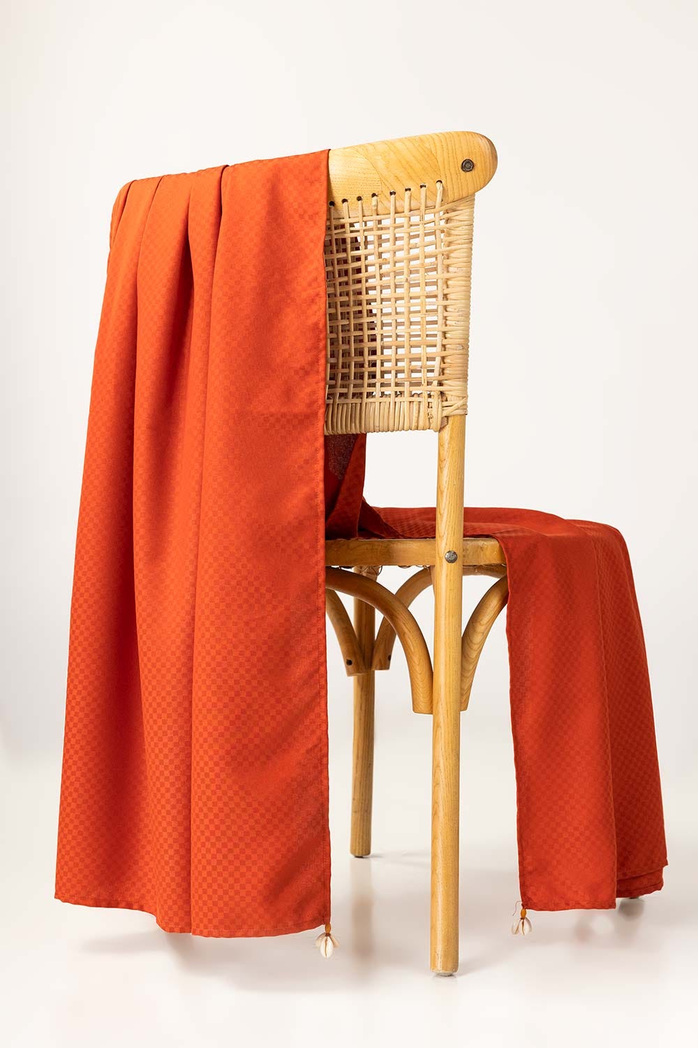 Rust Blended Embellished Shawl