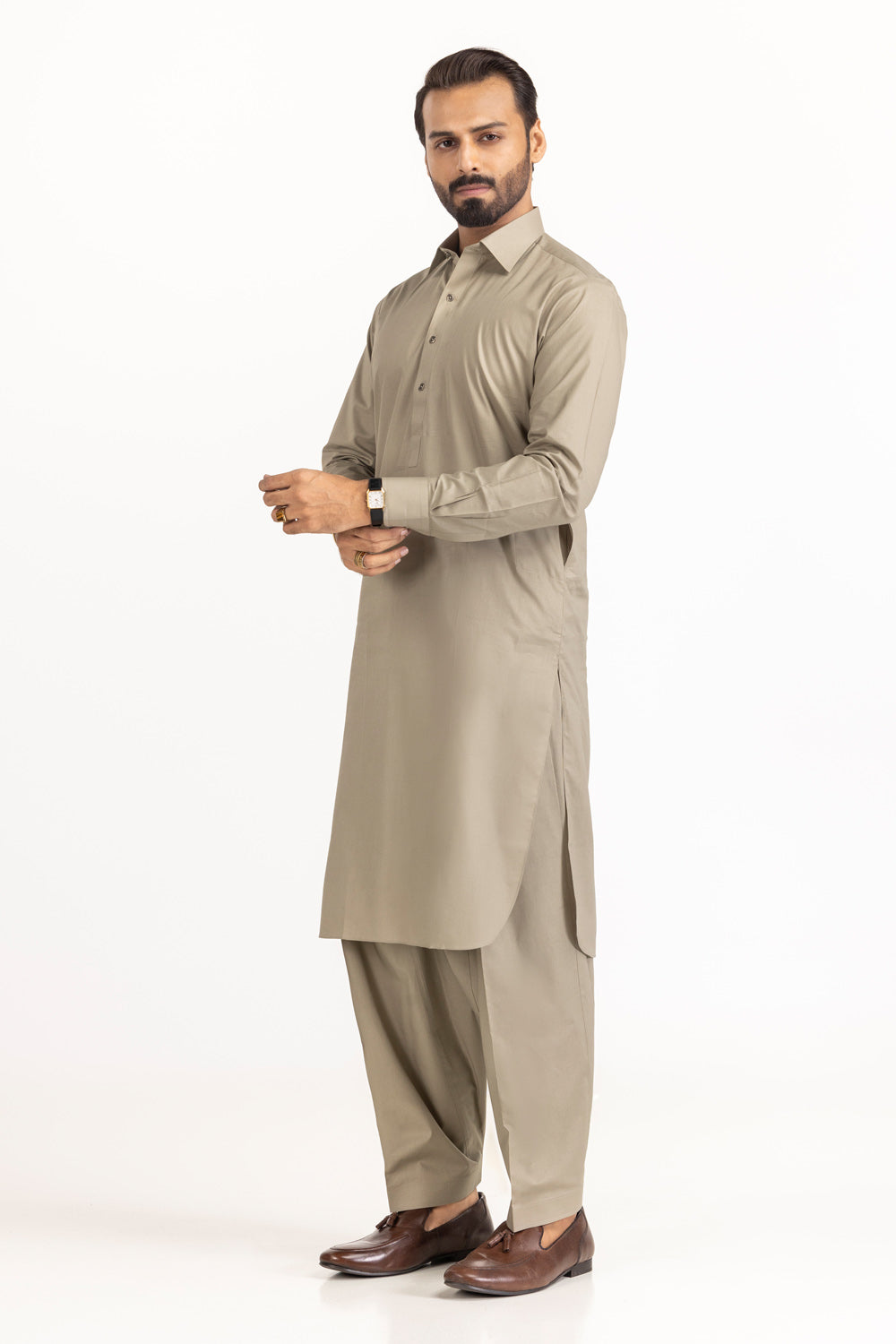 3 Piece Lacquer Printed Lawn Suit with Embroidered Lacquer Printed Denting Dupatta and Printed Trouser