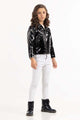 Junior Girl Shiny Black Jacket
