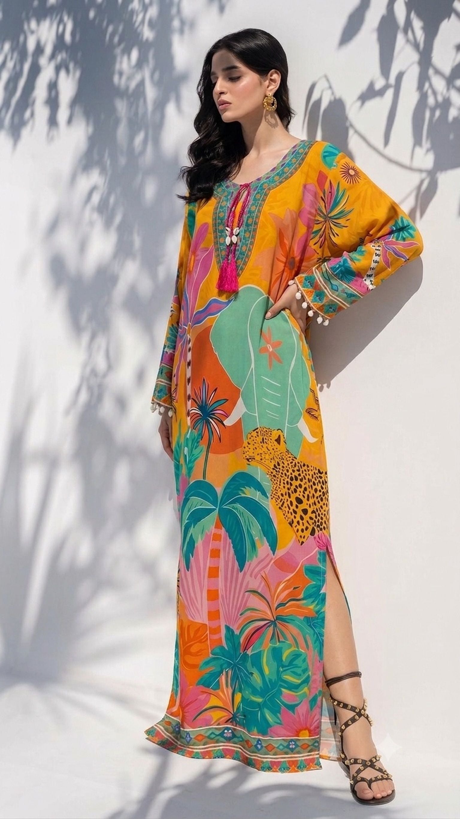 Sol Printed Kaftan