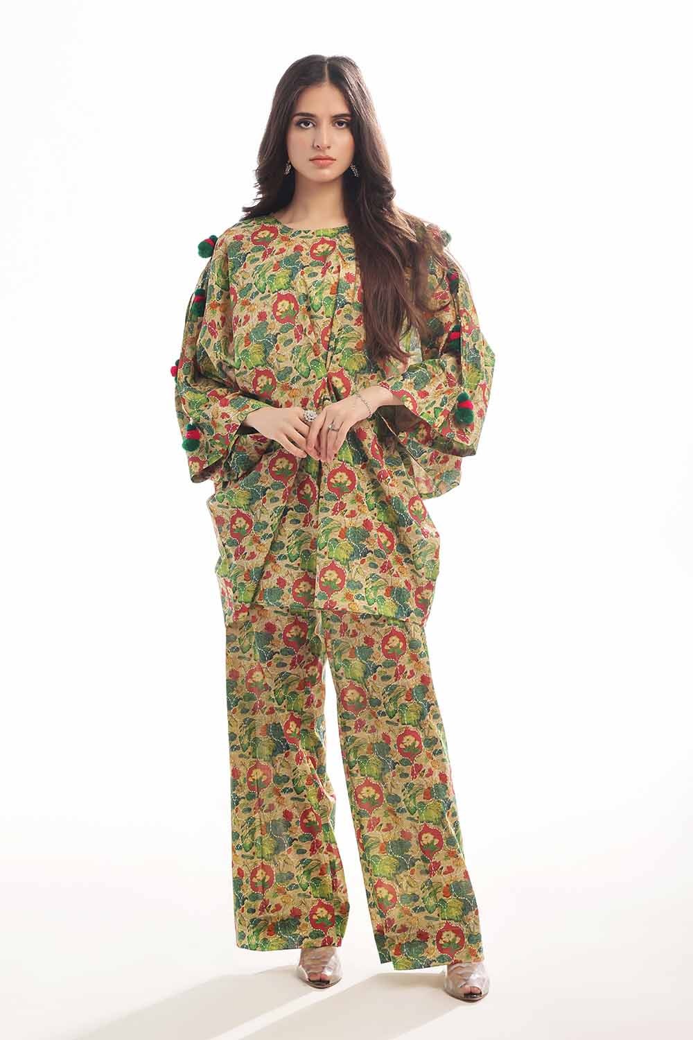 1 Piece Unstitched Printed Lawn Shirt