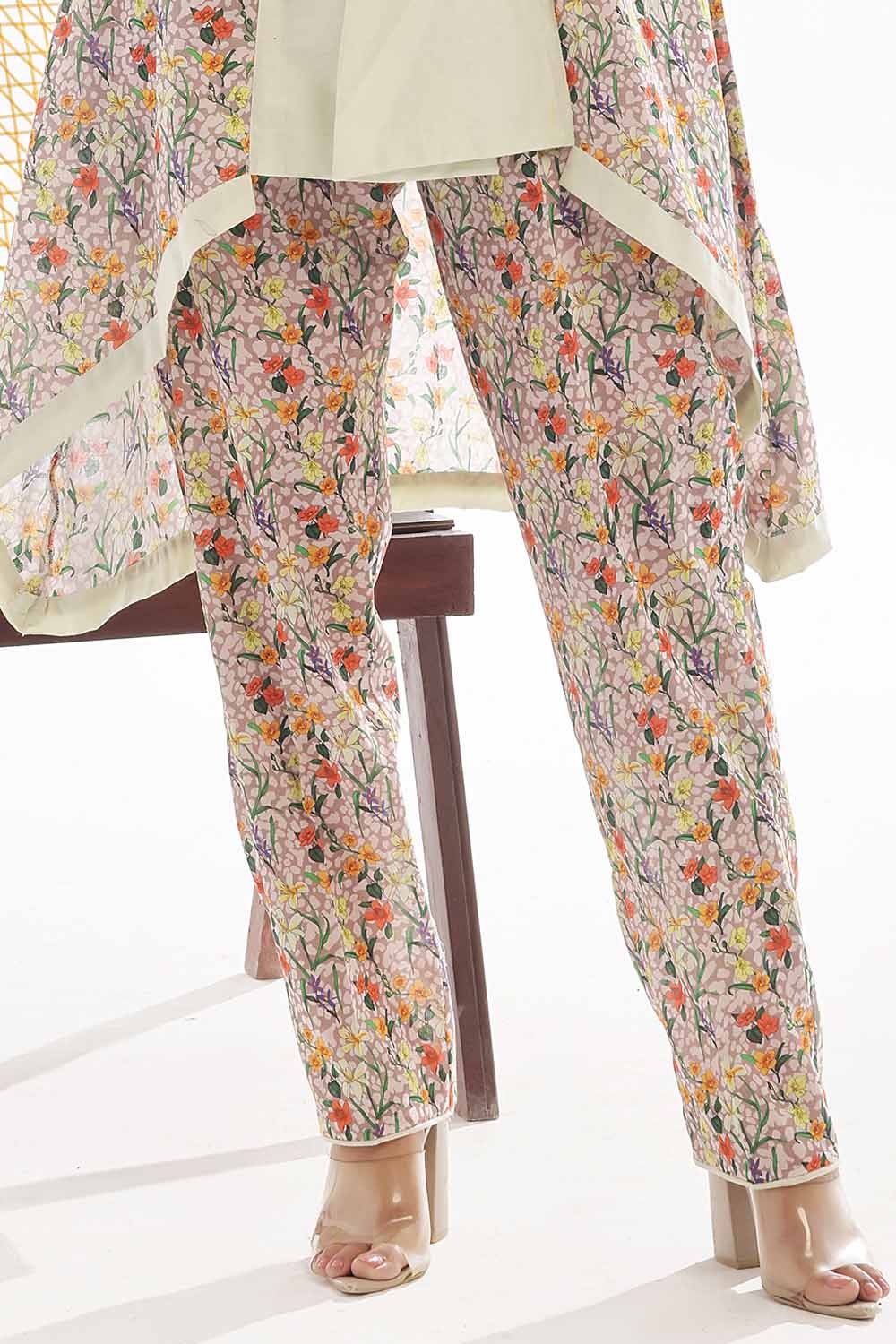 1 Piece Unstitched Printed Lawn Shirt