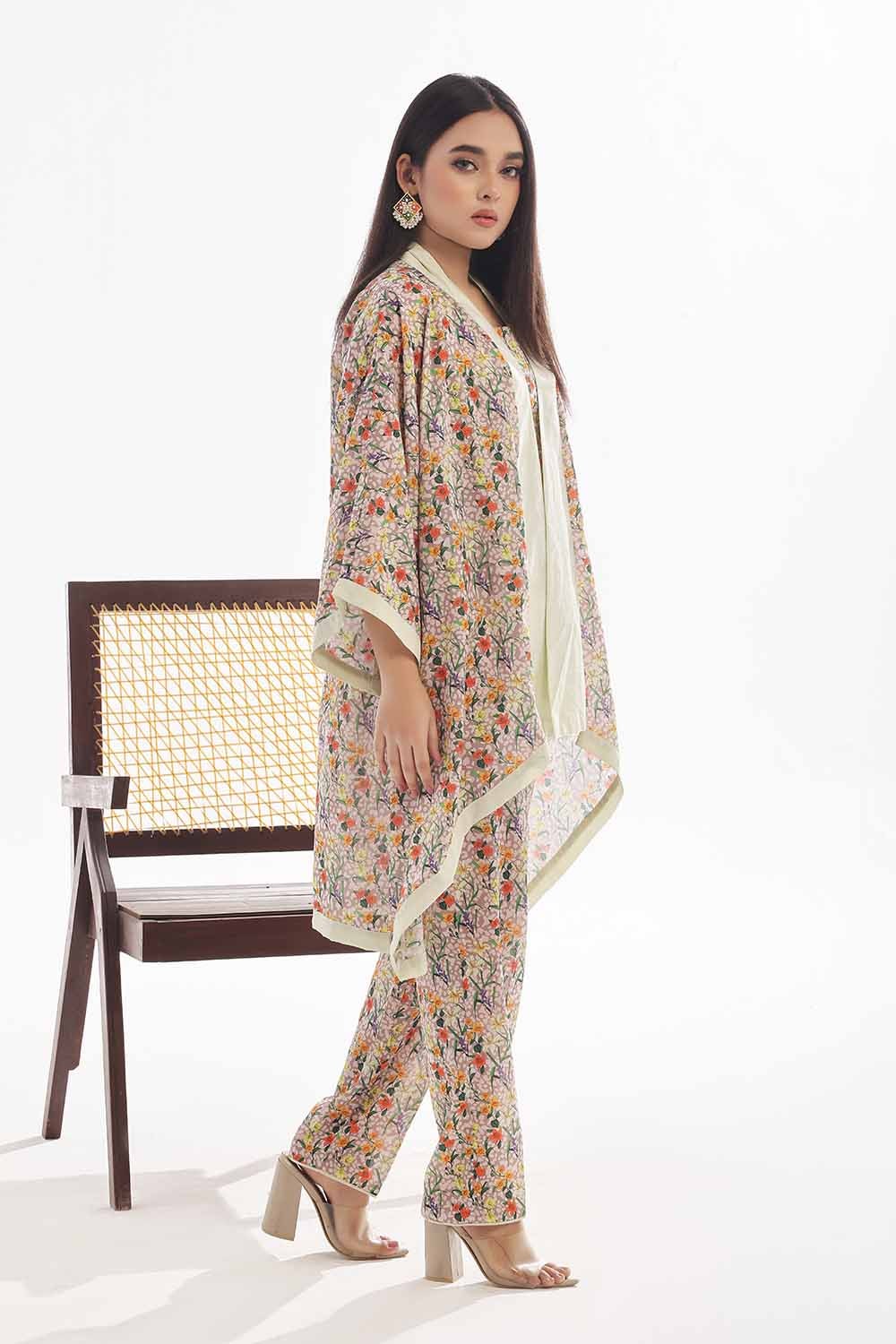 1 Piece Unstitched Printed Lawn Shirt