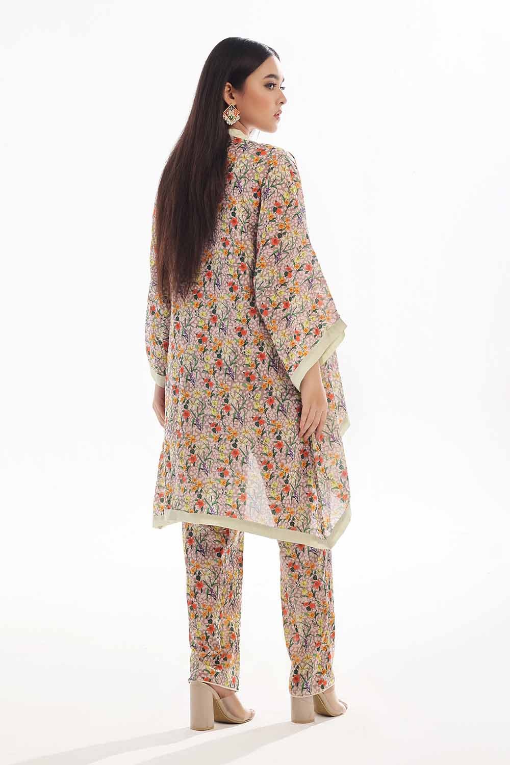 1 Piece Unstitched Printed Lawn Shirt