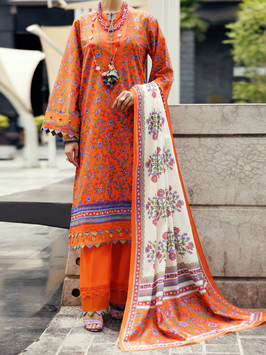 Terracotta Lawn 2Pc Unstitched - ALP-2PS-SLKD-UN-2265