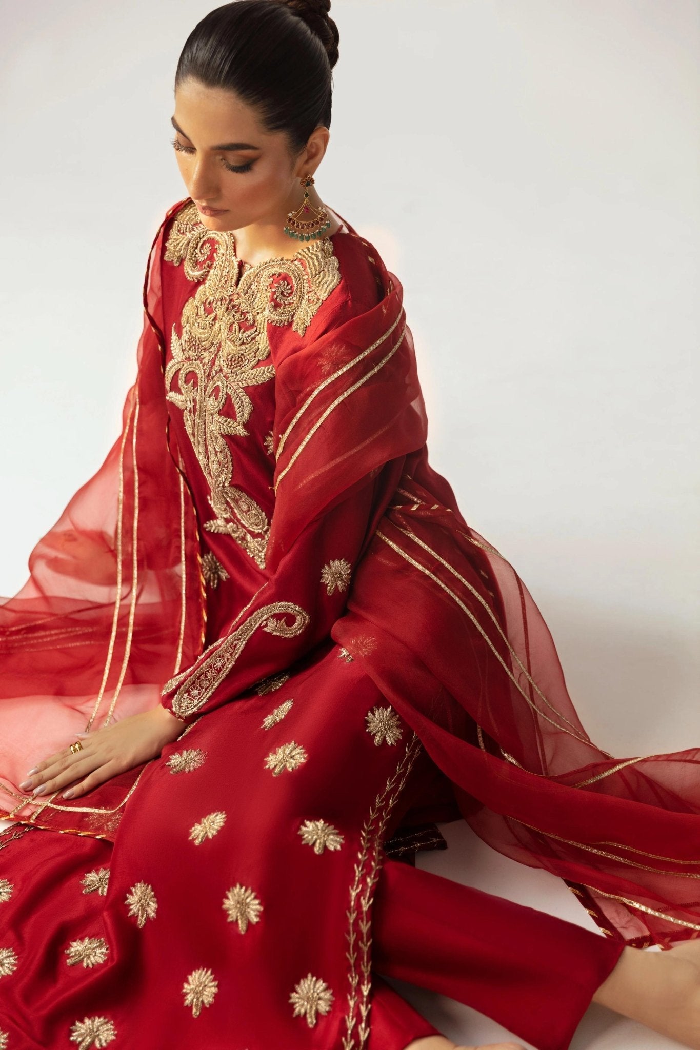 Deep Red Muskan-Festive