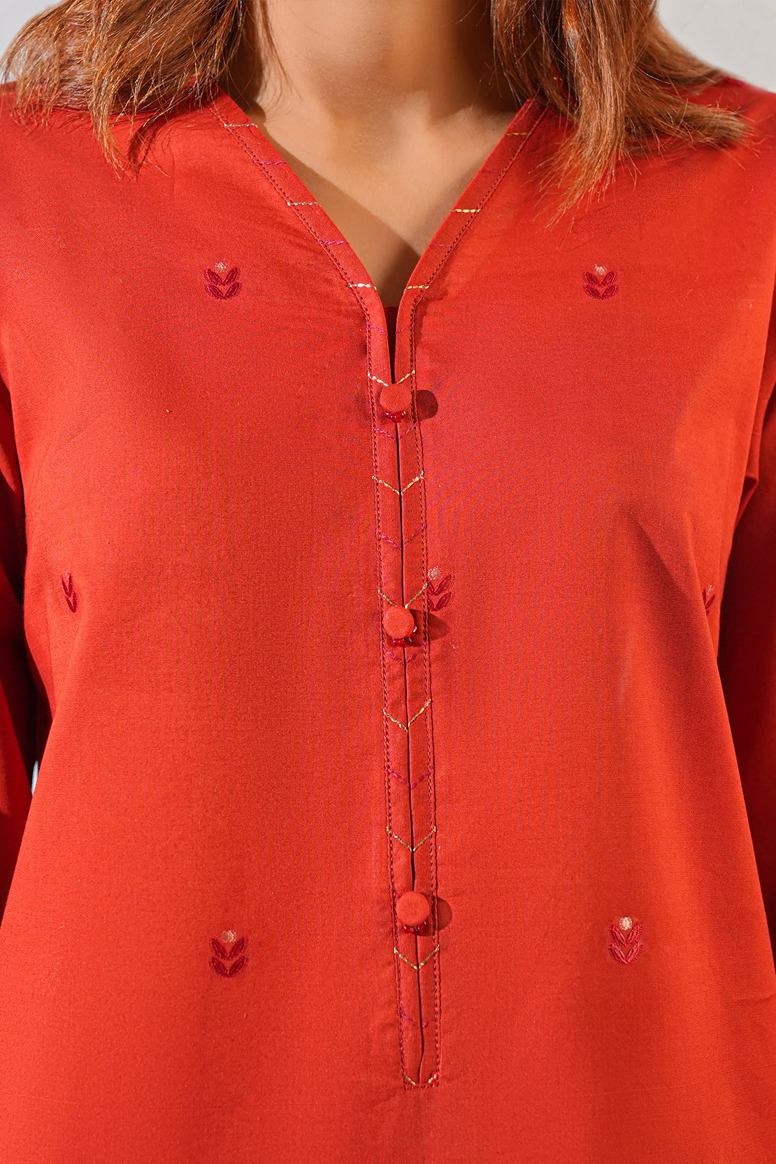 Cotton Jacquard Stitched 2 Piece (Shirt/Trouser)103873