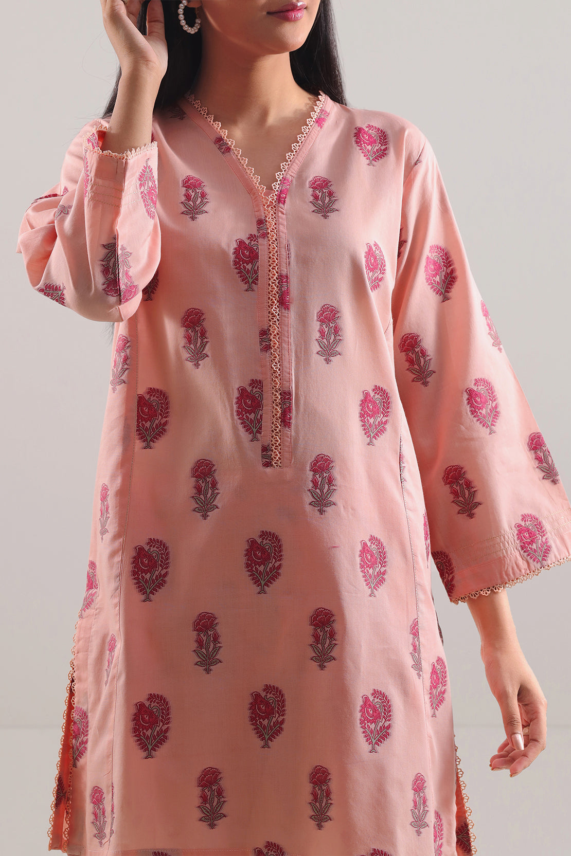 Cotton Jacquard Stitched 2 Piece (Shirt/Trouser)103170