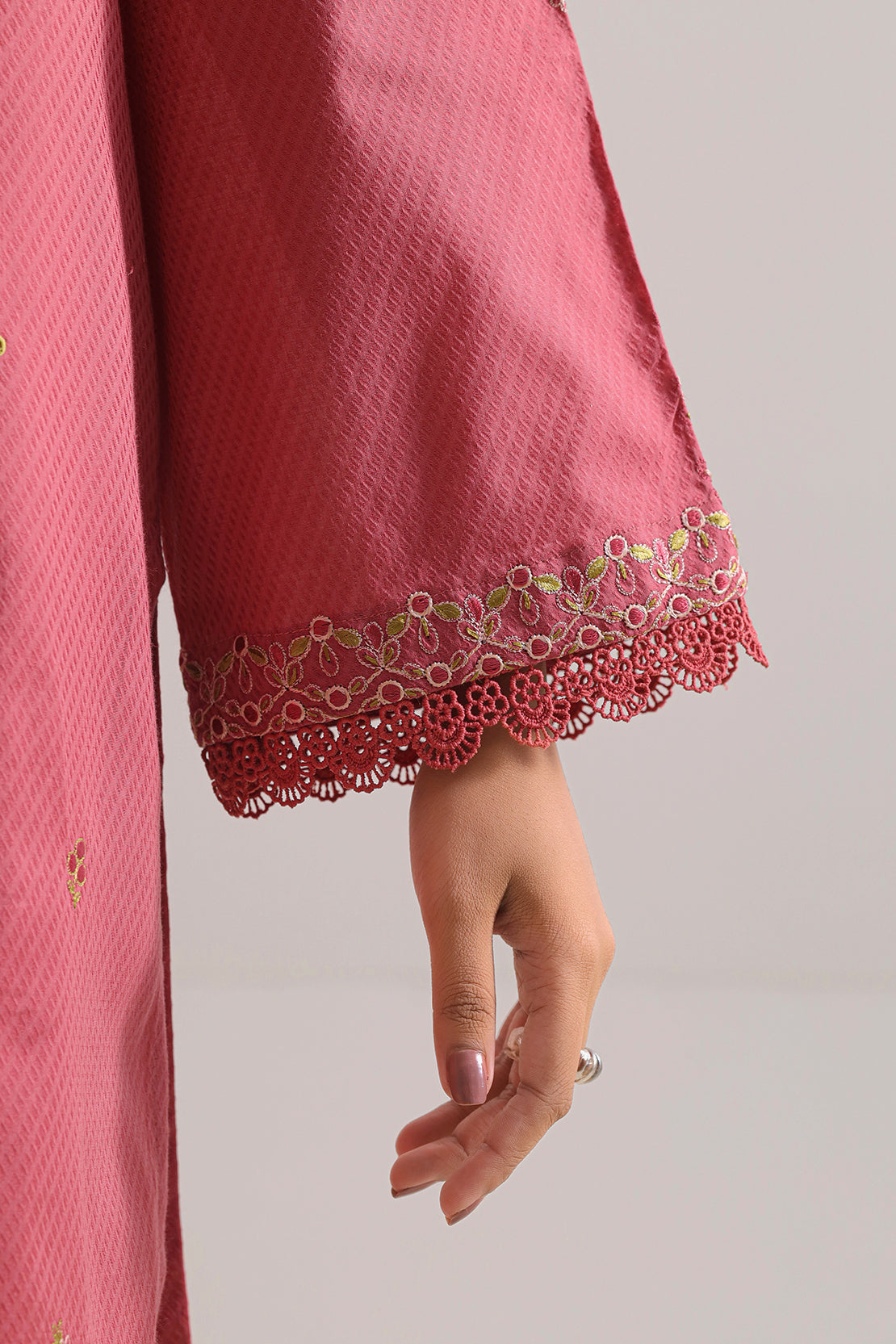 Luxury Pret Embroidered Cotton Jacquard Stitched 3 Piece108434