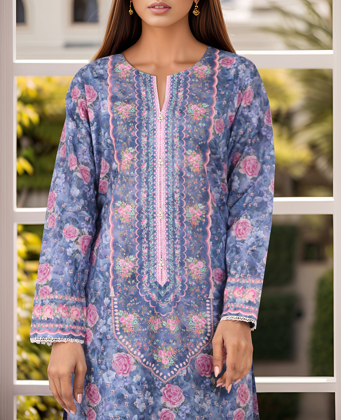 Printed Lawn Stitched Shirt62842
