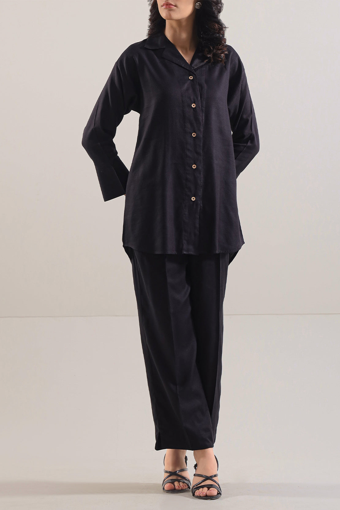 Cotton Jacquard Stitched 2 Piece (Shirt/Trouser)113753