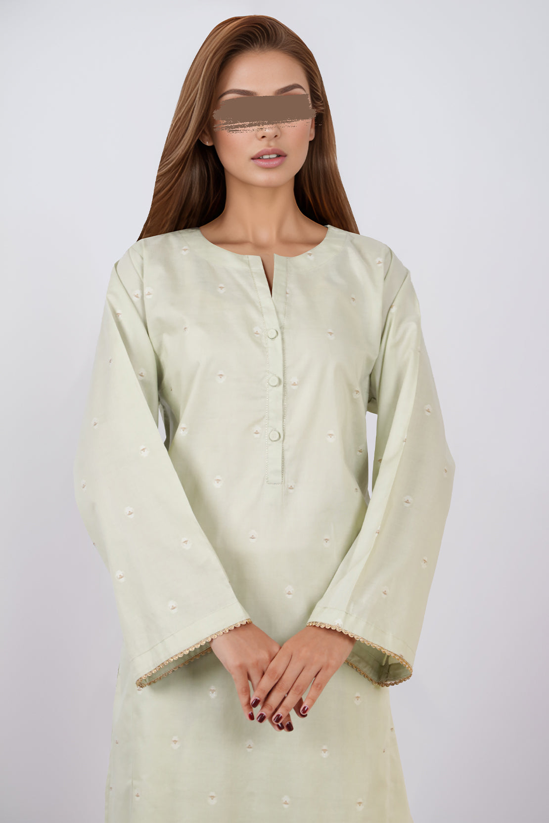 Cotton Jacquard Stitched 2 Piece (Shirt/Trouser)65018