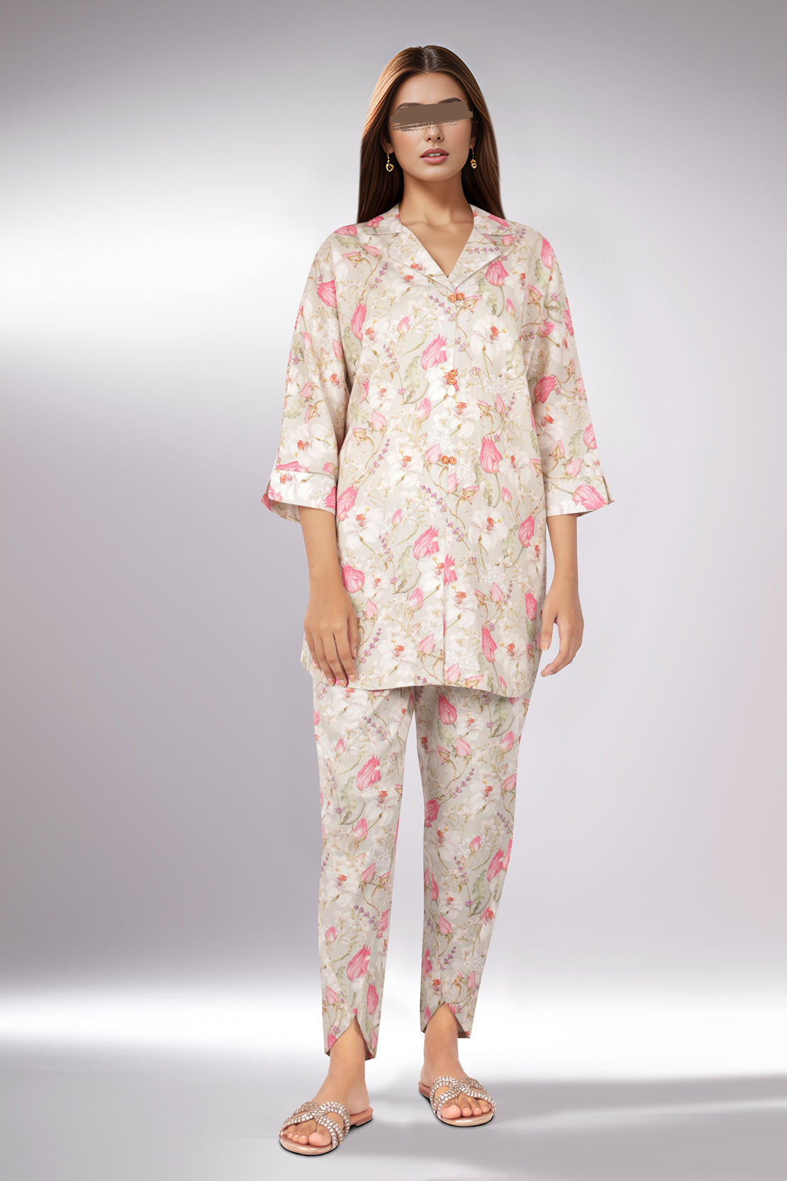 Printed Lawn Stitched 2 Piece (Shirt/Trouser)64389