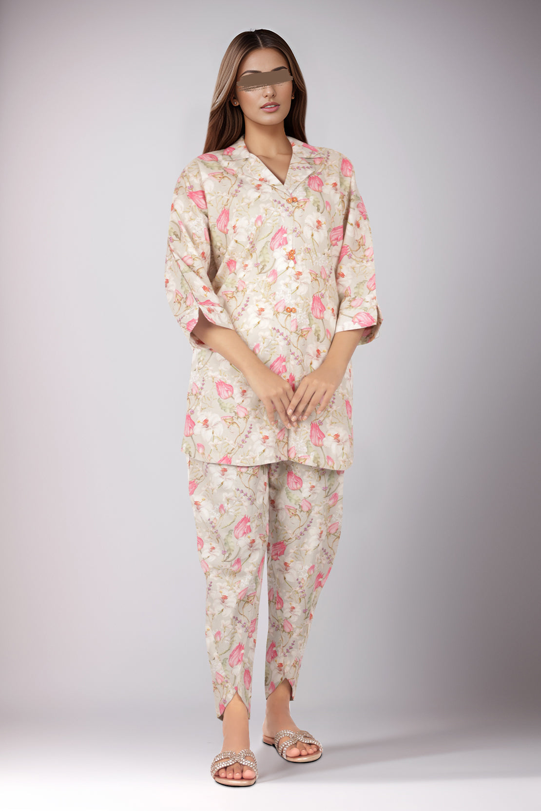 Printed Lawn Stitched 2 Piece (Shirt/Trouser)64389