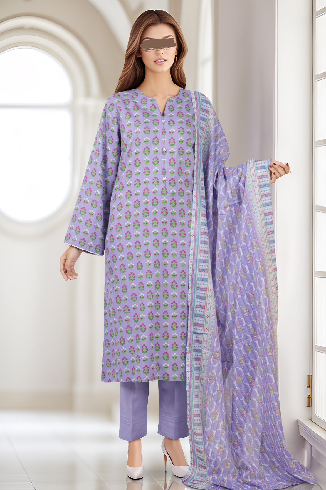 Printed Lawn Stitched 3 Piece64971