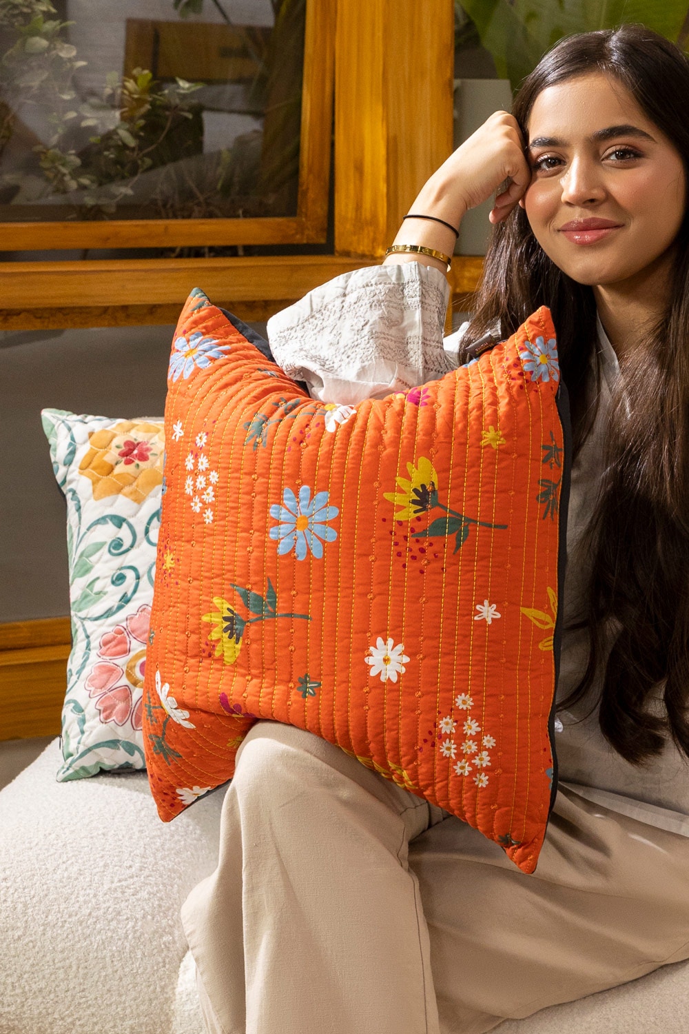 QC-002 Digital Quilted Cushion Cover