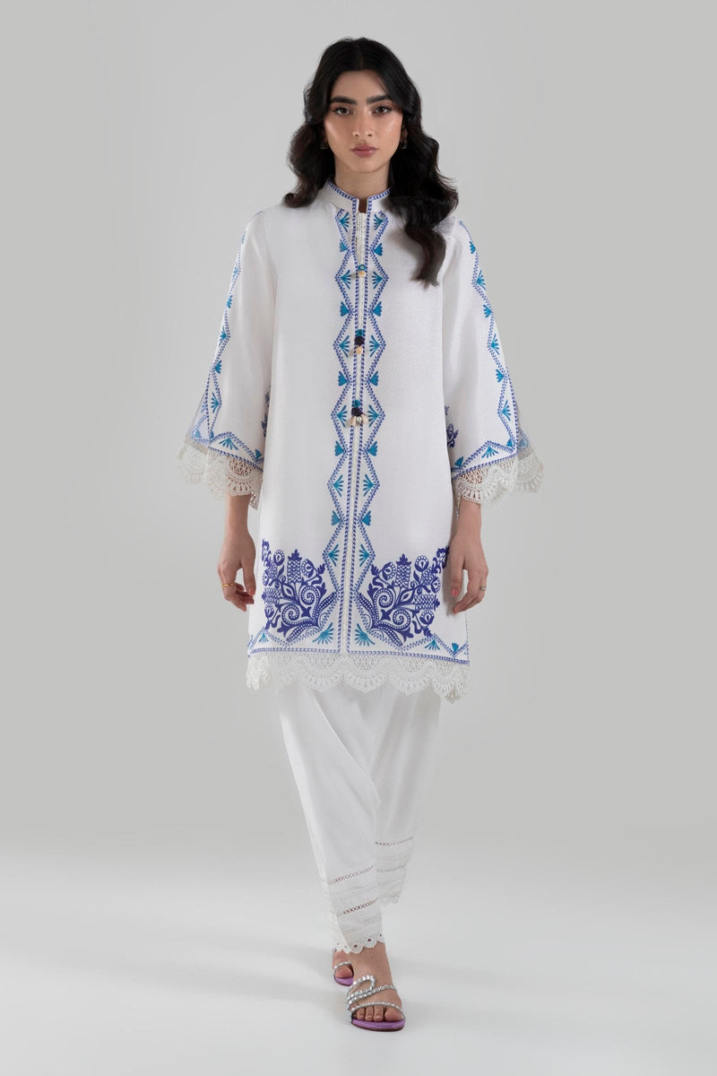 Stitched Embroidered Lawn Suit