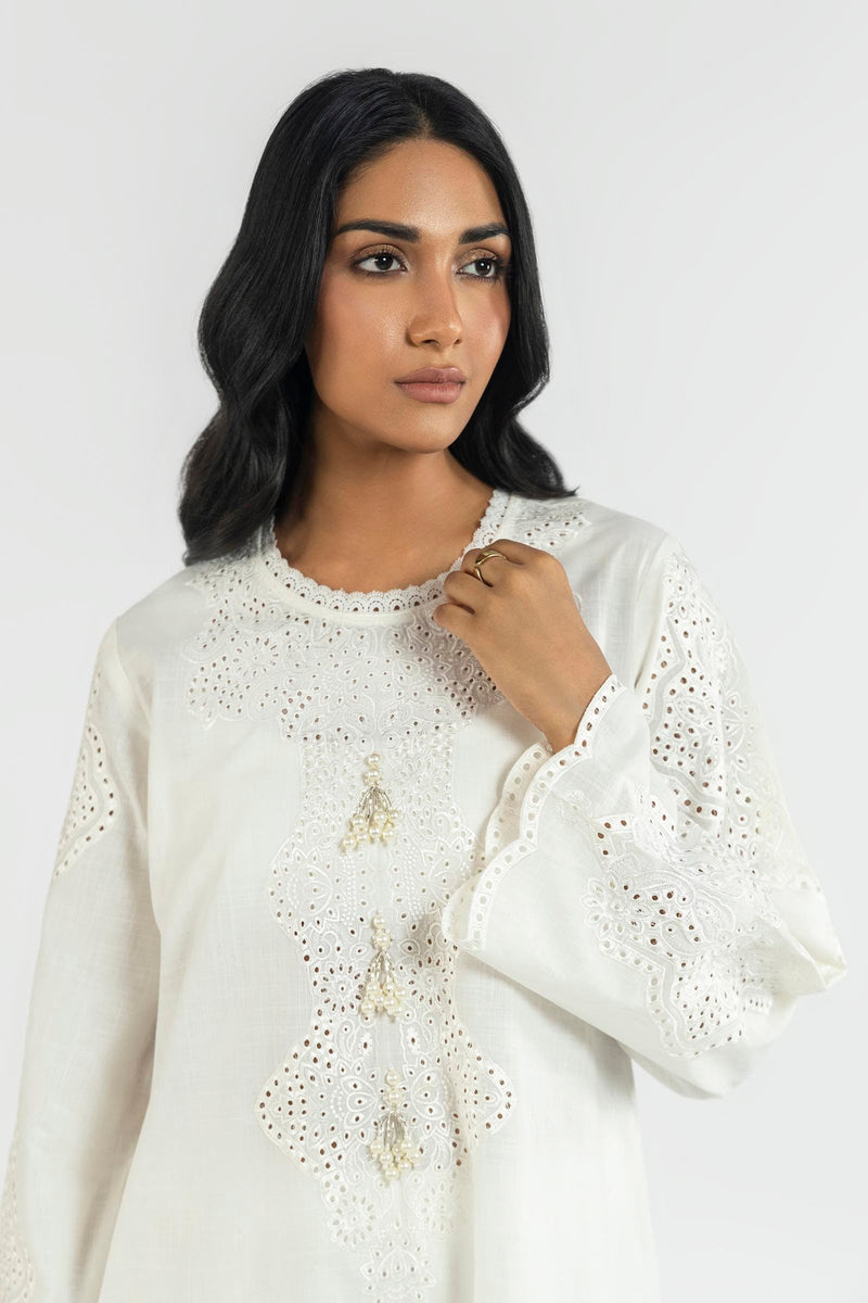 Stitched Printed Linen Shirt