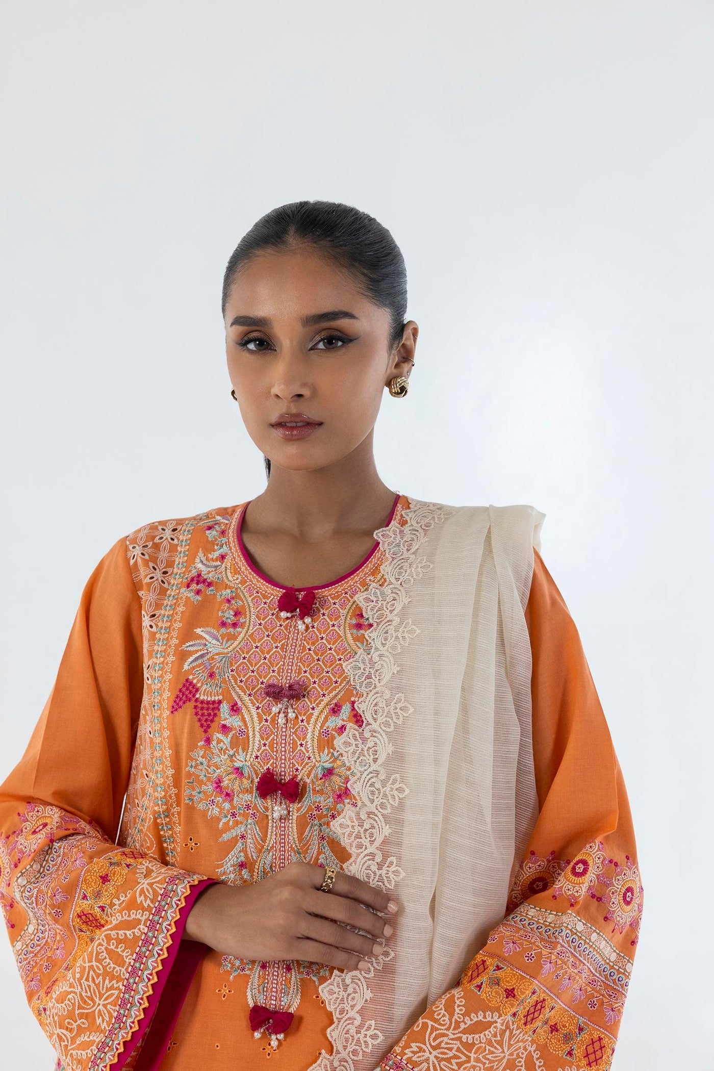 Stitched Dyed Linen Shirt + Culotte