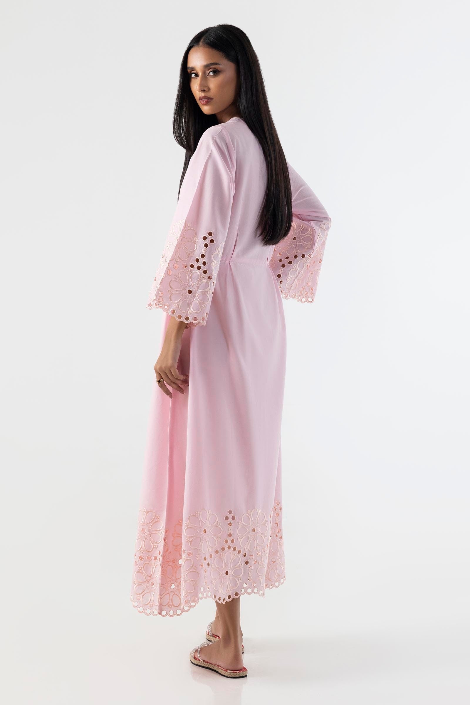 DEEP PLUM LUXURY EMBROIDERED KARANDI SET (NEL-25627)