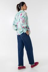 Stitched Raglan Printed Shirt