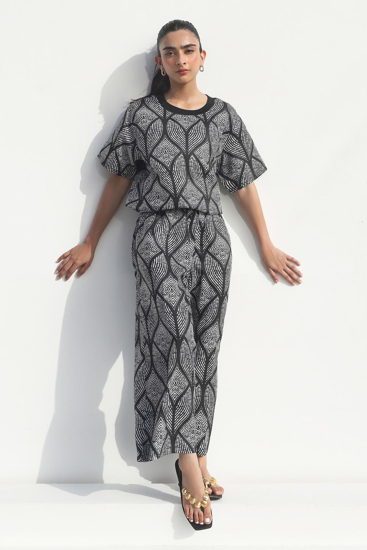 Stitched Black & White Co-ord + Culotte