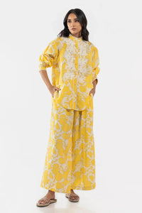 Stitched Embroidered Basic Shirt + Culotte