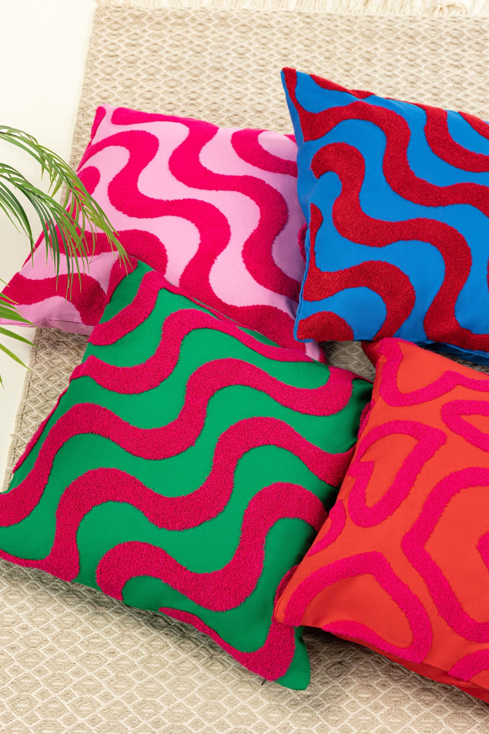 SS25-EC-017 Terry Embroidered Cushion Cover