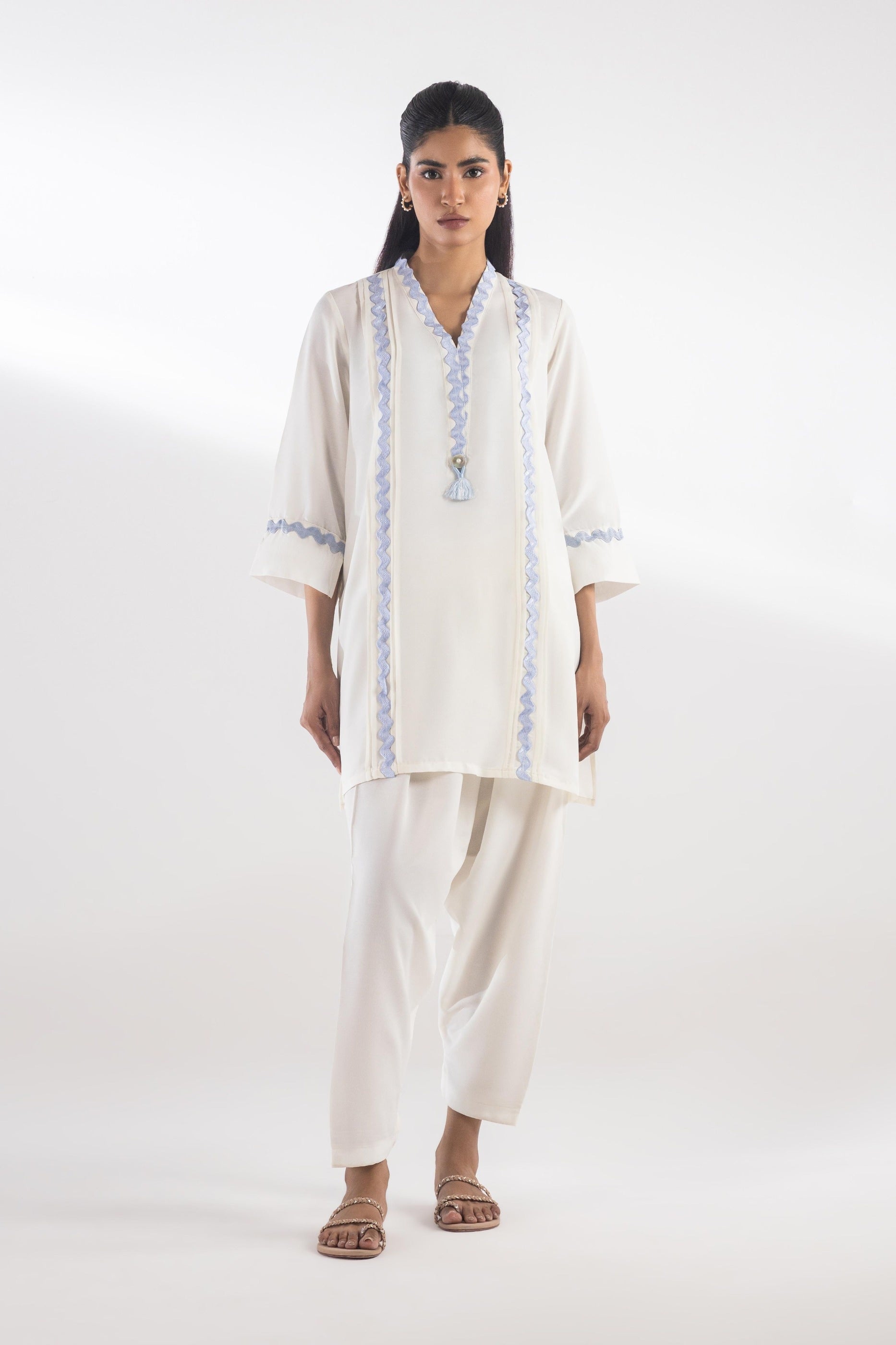 Stitched Cambric Shirt + Shalwar