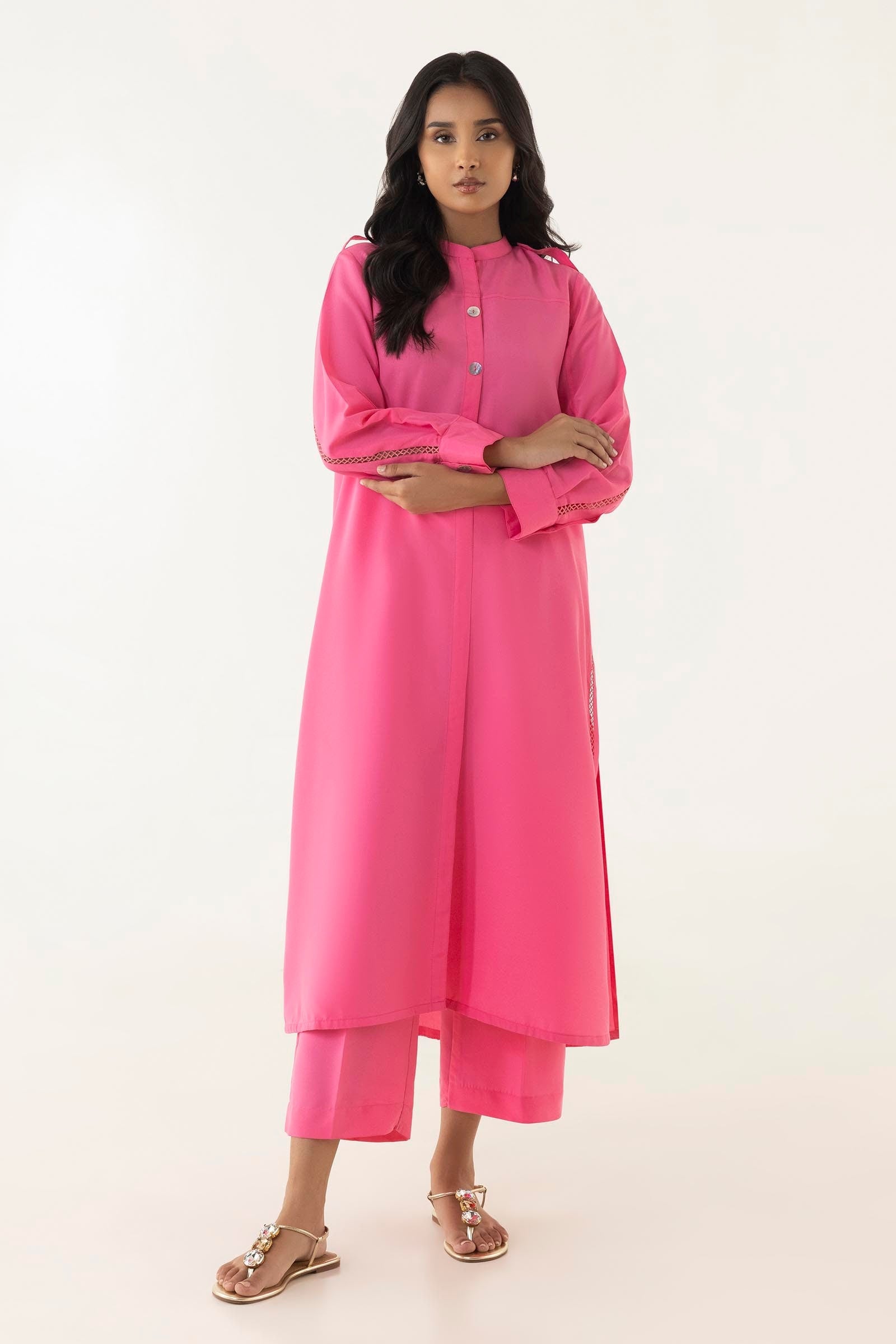 Stitched Cambric Shirt + Shalwar