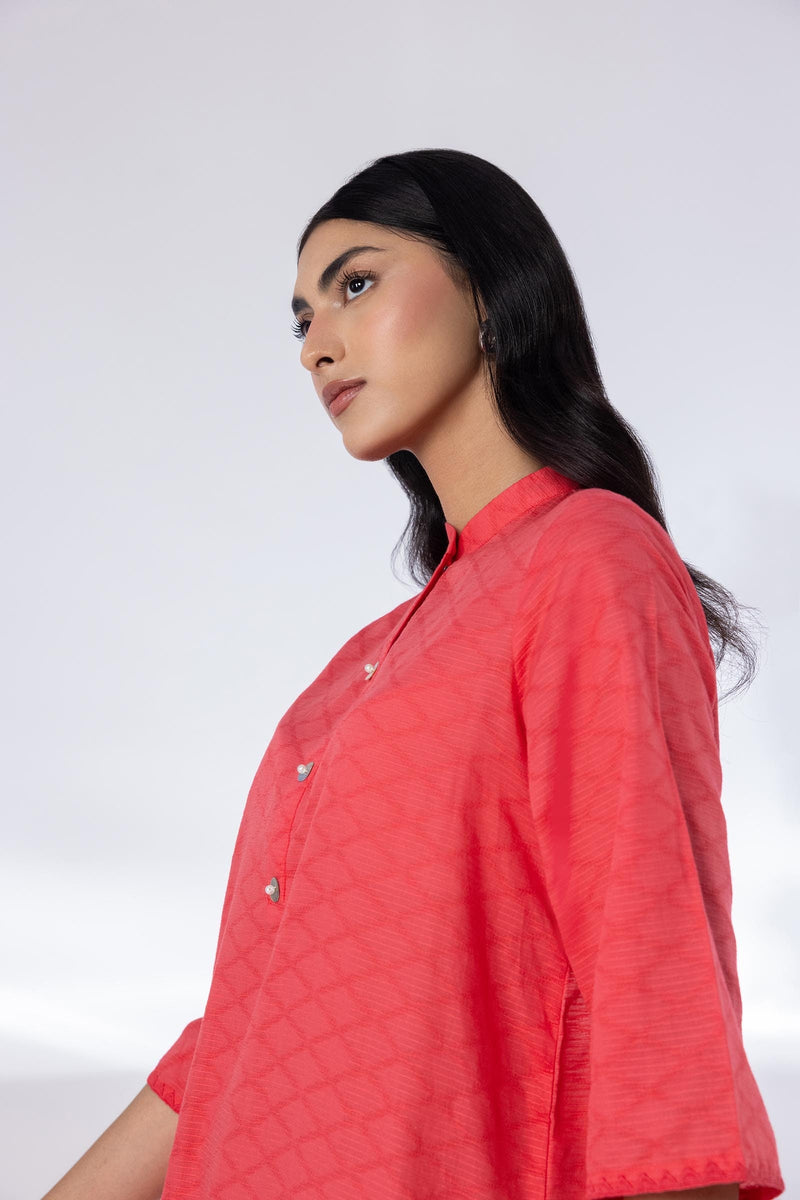 Stitched Printed Dobby Shirt