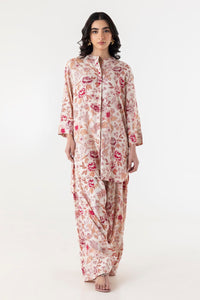 Stitched Printed Linen Shirt