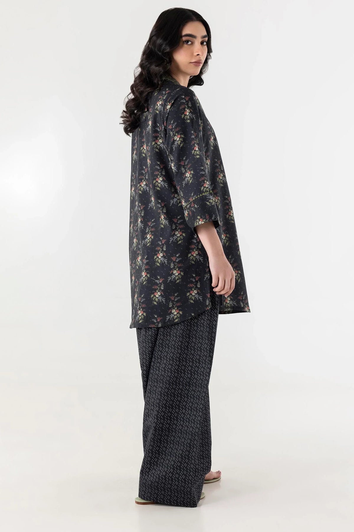 Stitched Printed Lawn Shirt + Bottom