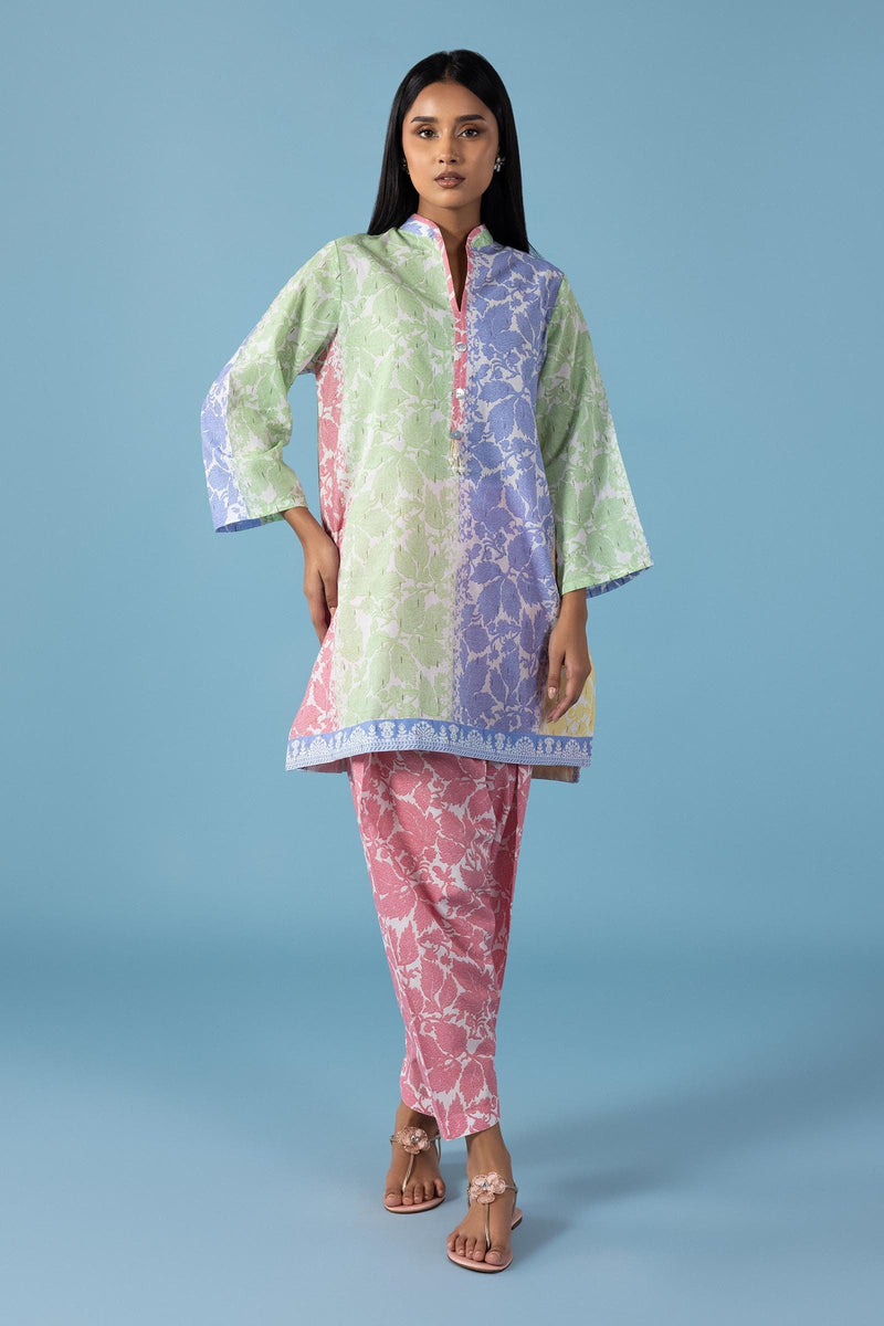 Stitched Kids Printed Jacquard Shirt Ss25gbsp408