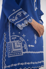 Stitched Embroidered Blended Lawn Set