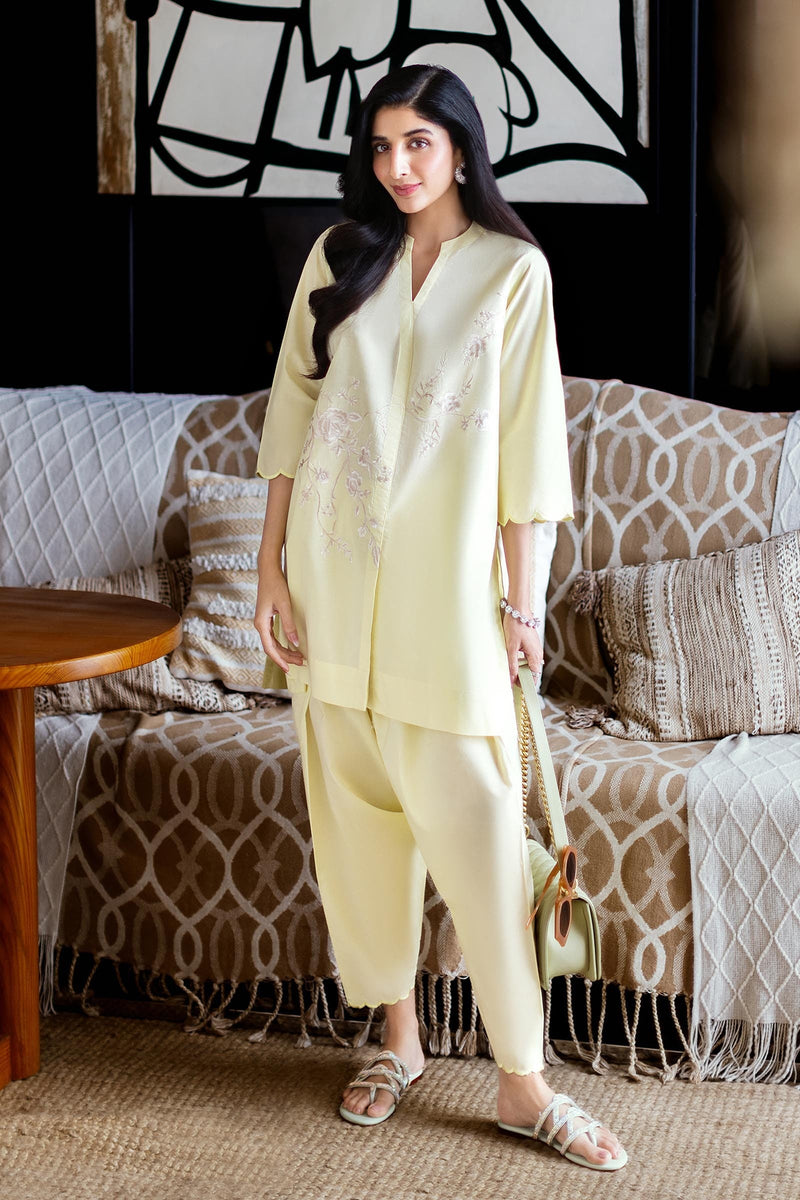 Stitched Luxury Lawn Suit
