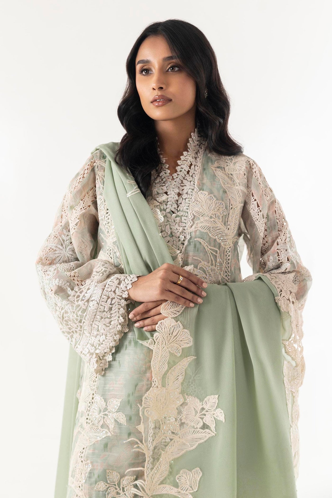 Stitched Exclusive Shirt + Bottom + Dupatta