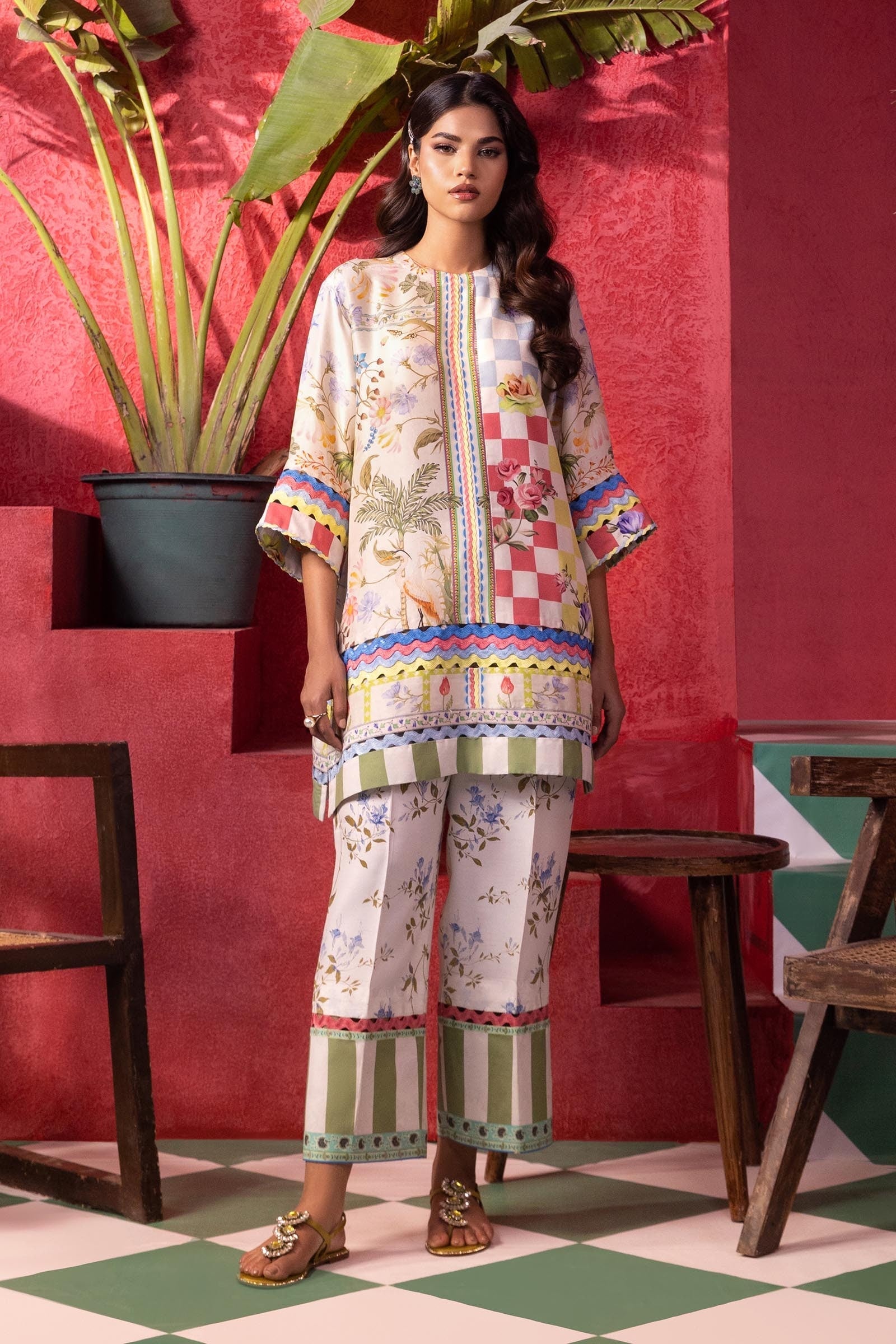 Stitched Luxury Printed Shirt + Bottom