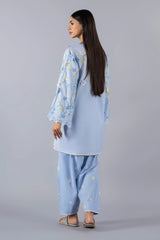Stitched 3D Flowers Luxury Shirt + Bottom