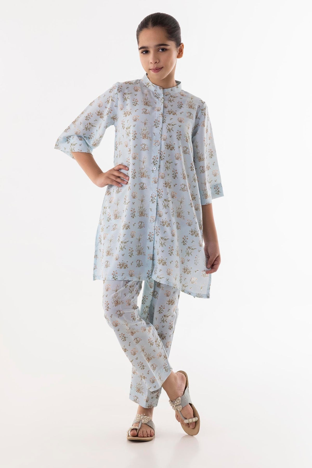 Stitched Kids Cambric Shirt + Bottom