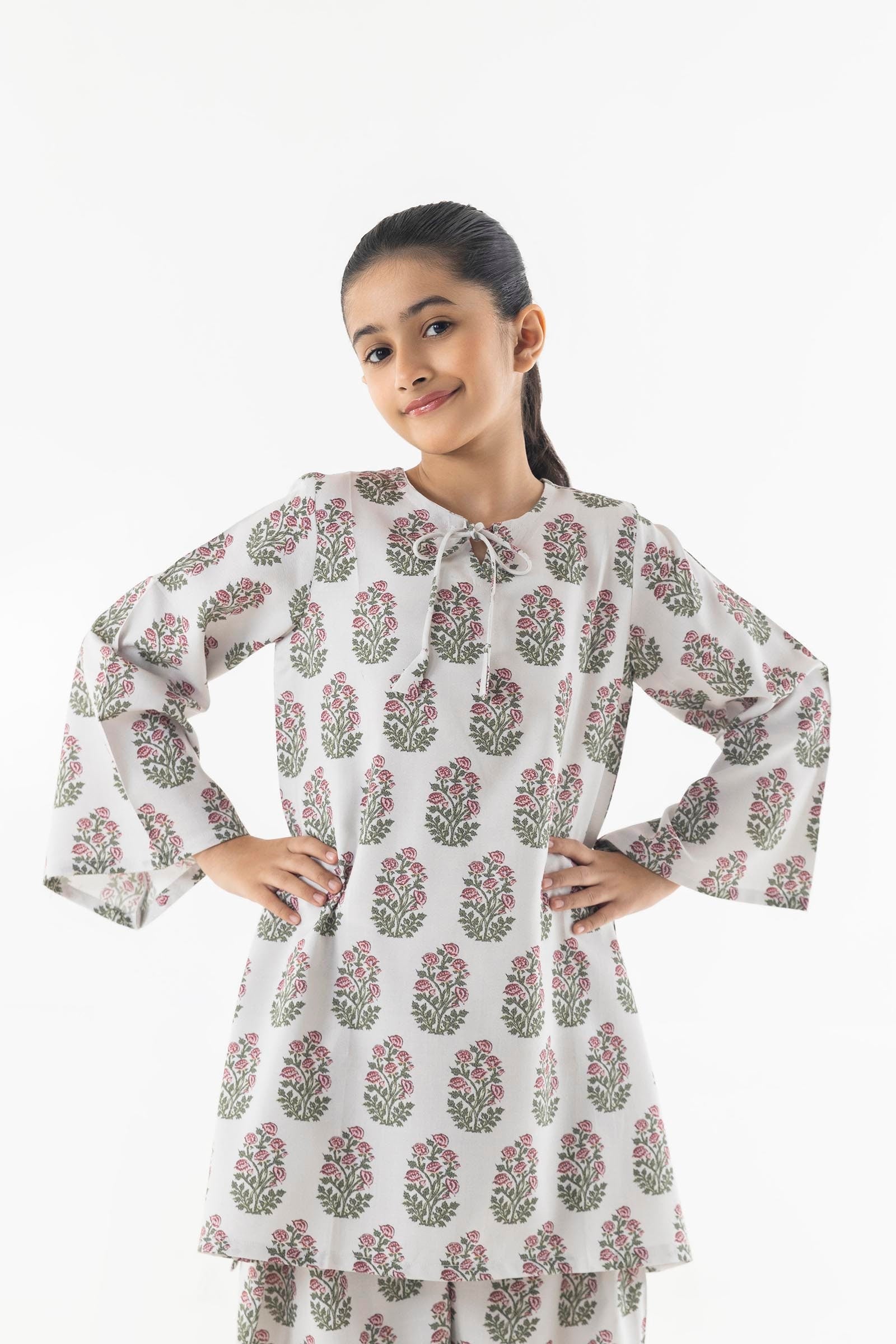 Stitched Kids Linen Shirt + Shalwar