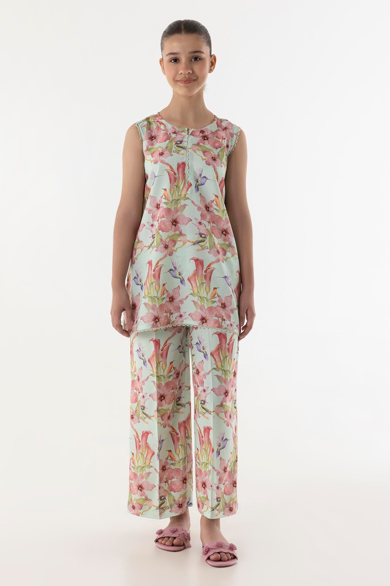 Stitched Kids Printed Shirt + Bottom