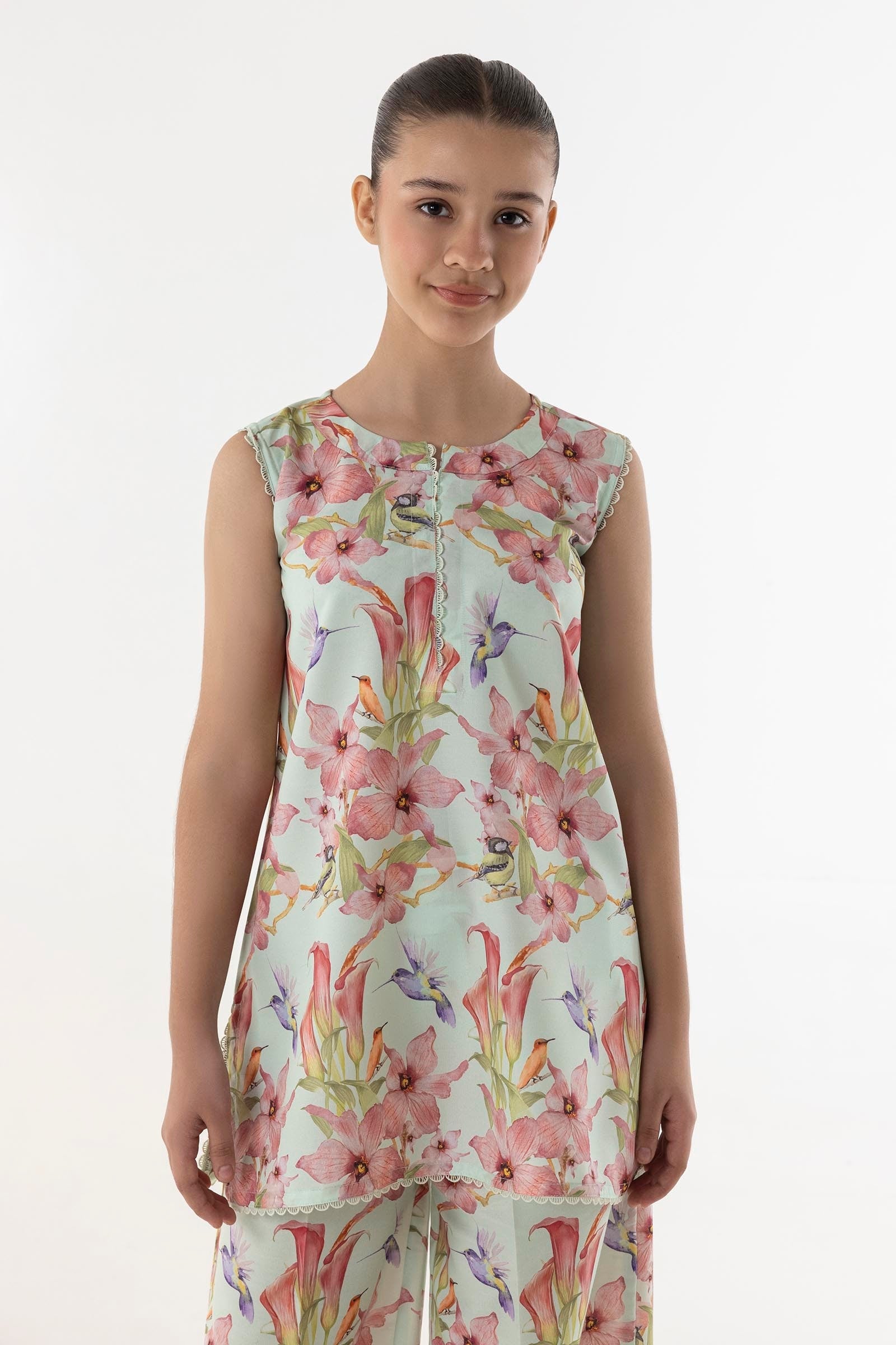 Stitched Kids Printed Shirt + Bottom