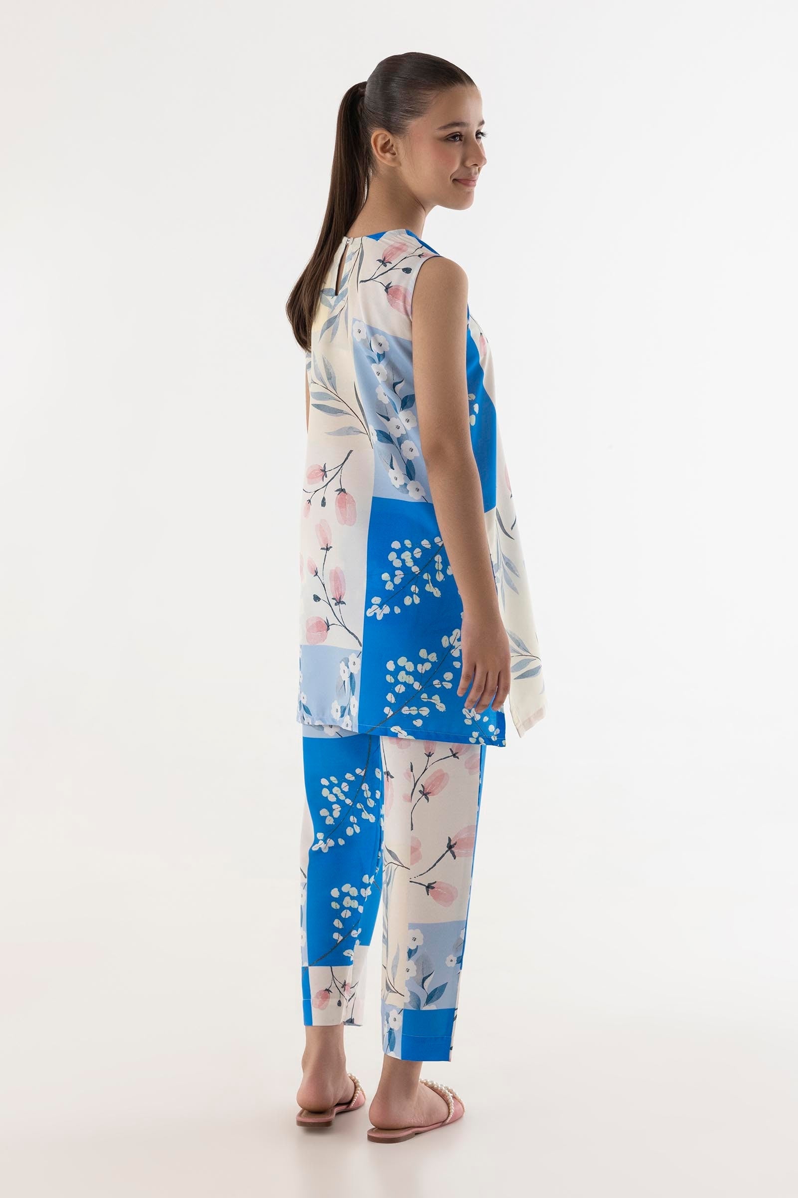 Stitched Kids Printed Cambric Shirt + Bottom