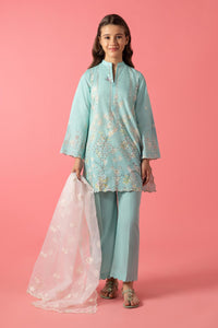 Stitched Kids Embroidered Lawn Suit