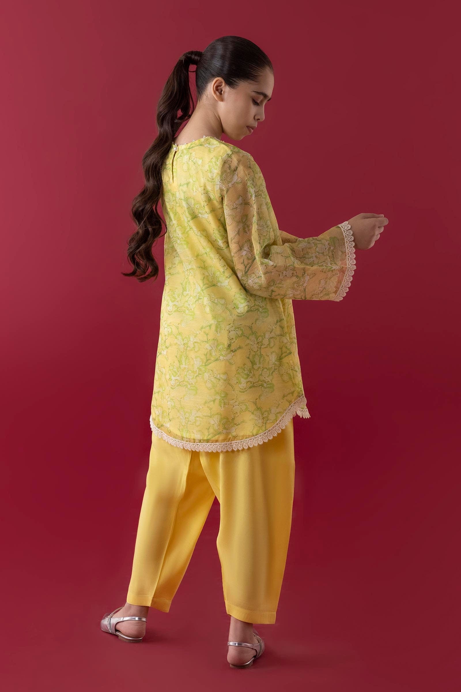 Stitched Kids Embroidered Slub Shirt + Bottom