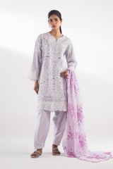 Stitched Luxury Lawn Suit