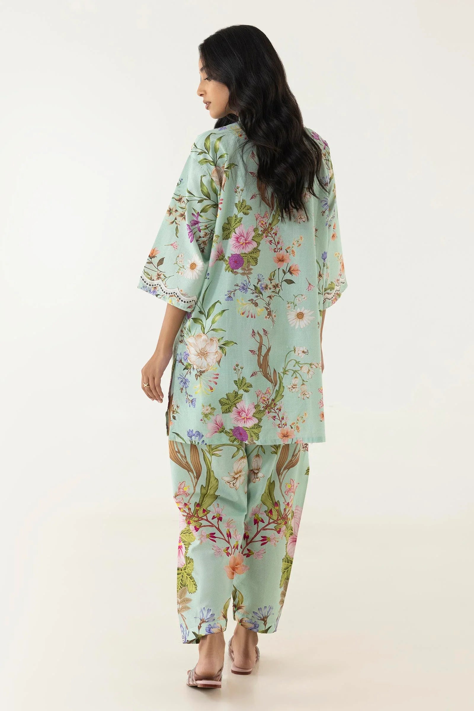 3 PC Embroidered Printed Suit