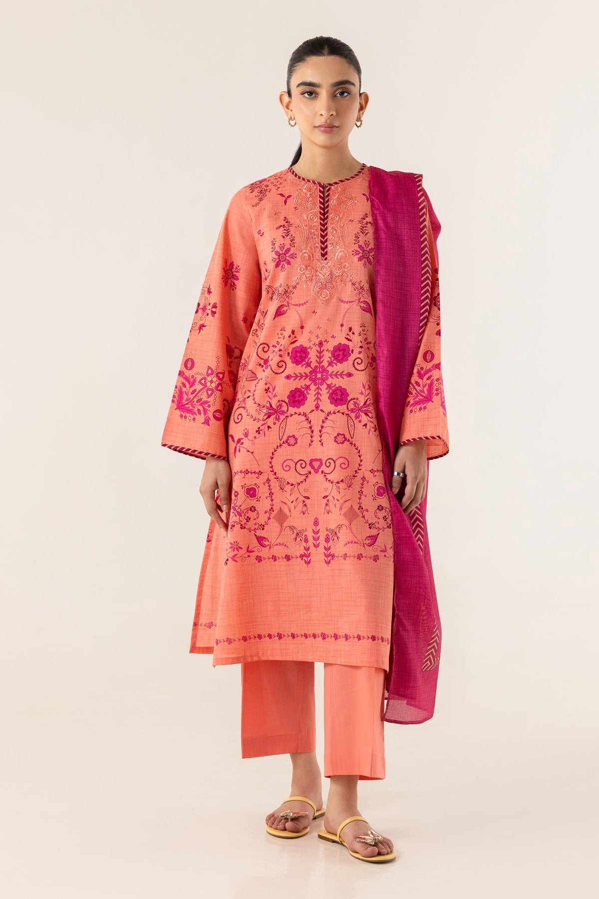 Stitched Lawn Suit