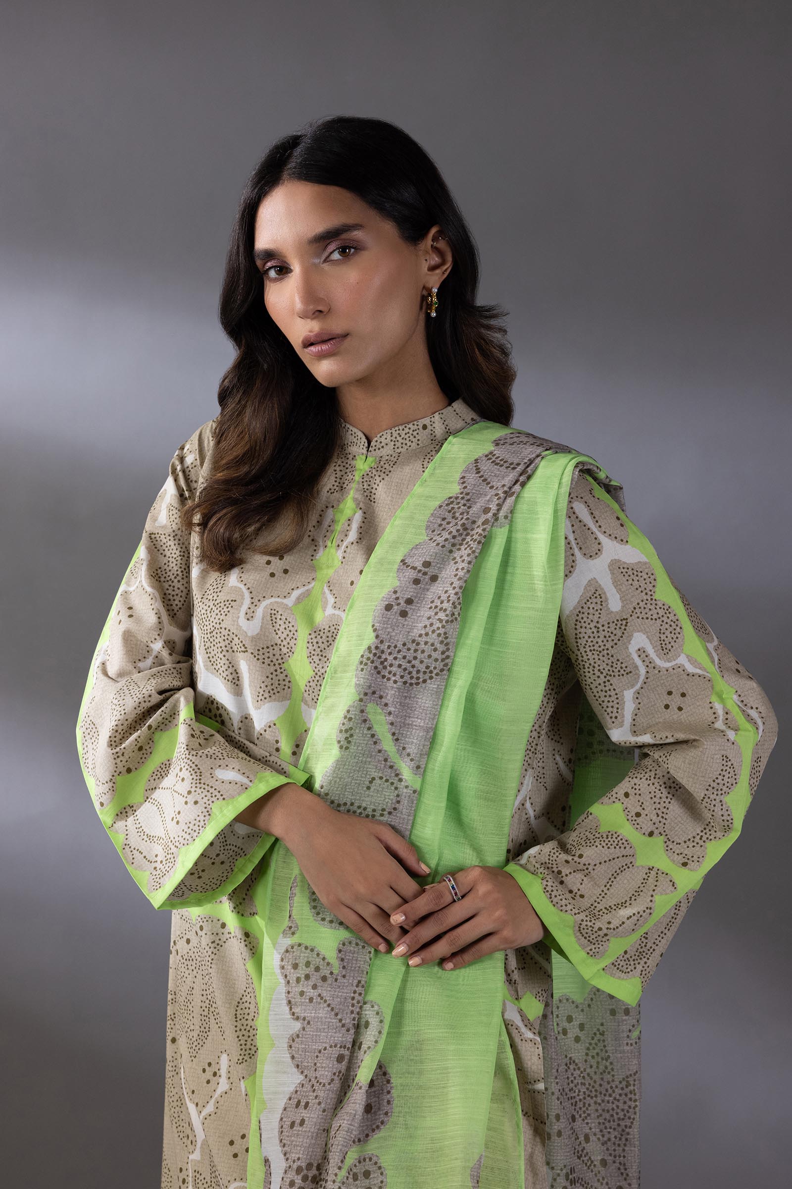 Stitched Shirt + Dupatta